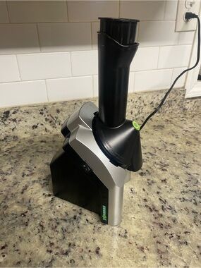 Yonanas Classic frozen dessert maker in silver yogurt homemade healthy fruit